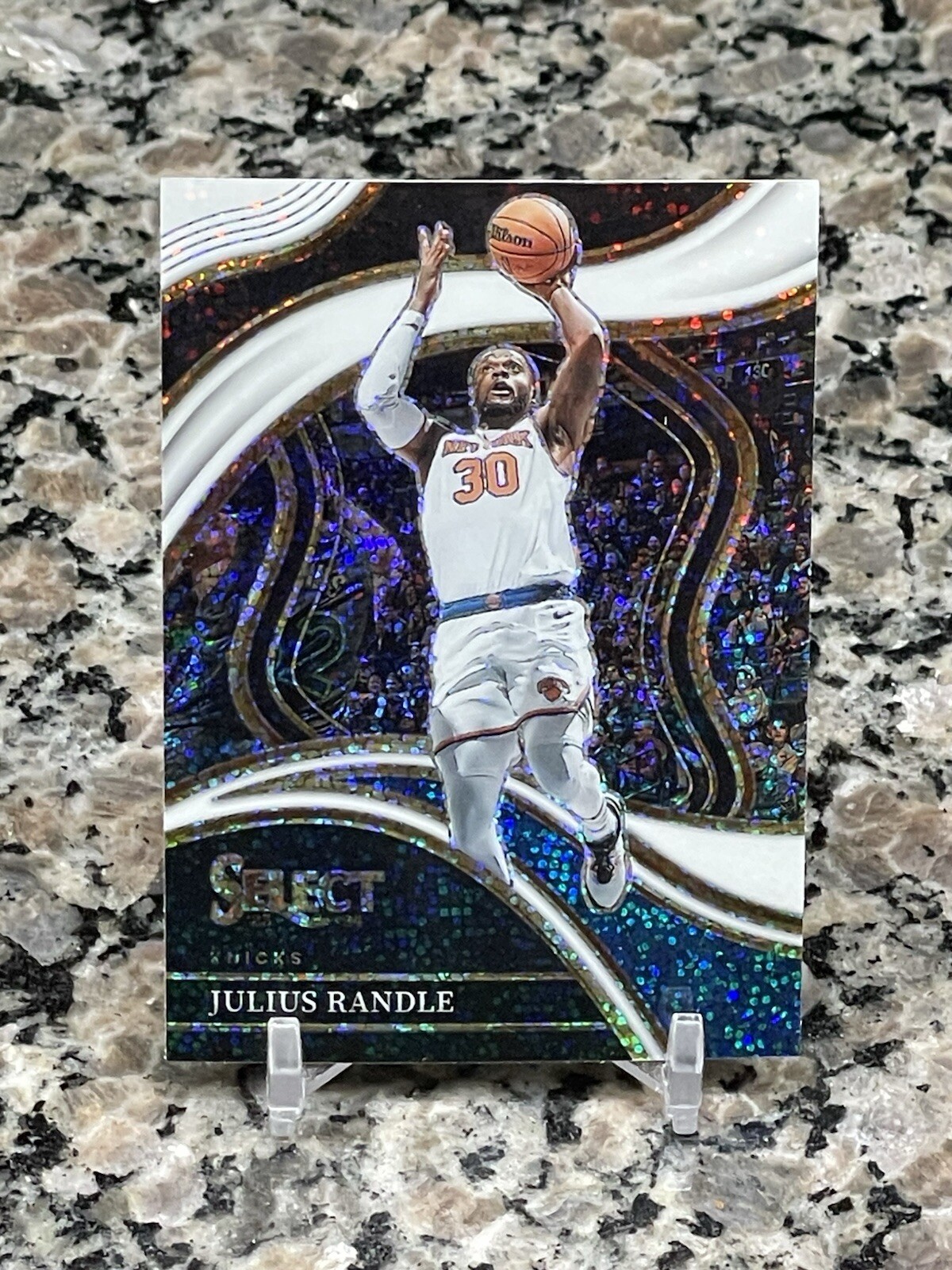 2023-24 Select Julius Randle White Sparkle Prizms Courtside