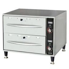 Prepline DW2 Double Freestanding Stainless Steel Drawer Warmer- 900W, 120V