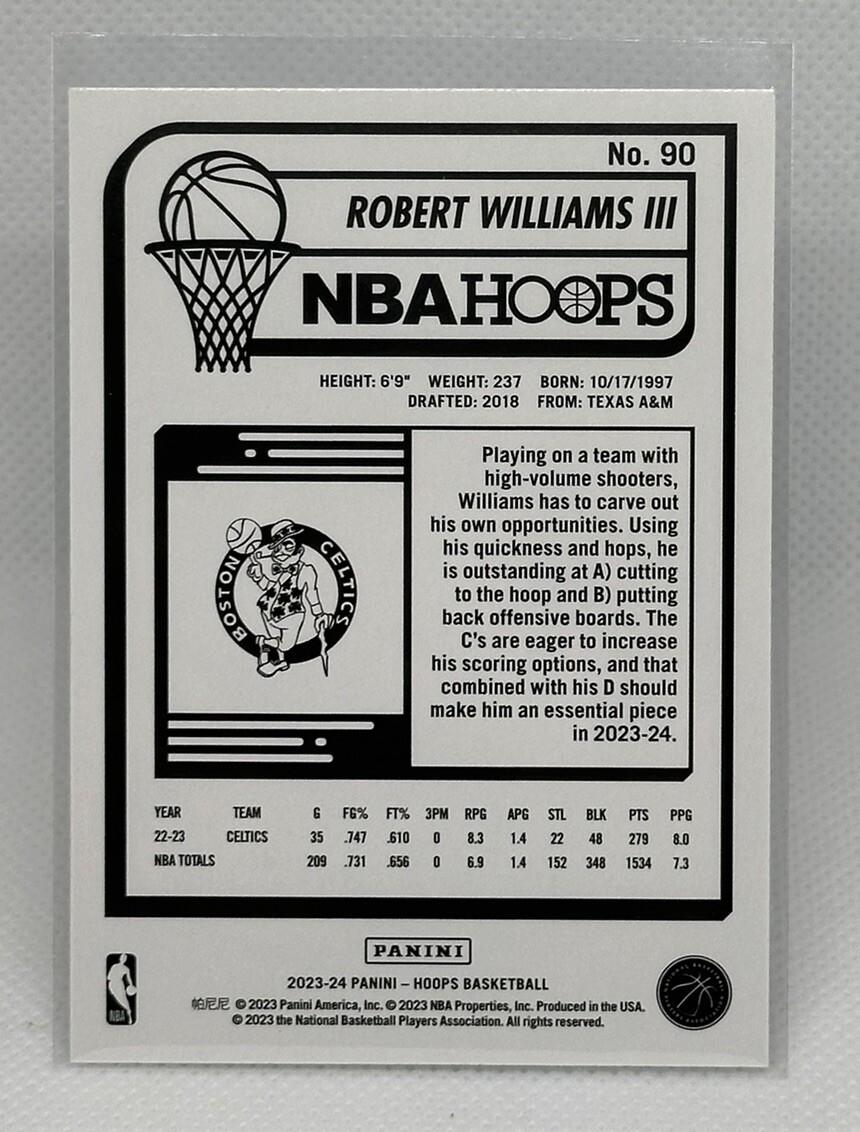 Robert Williams RC Auto Holo セルティックス NBA Robert Williams RC Auto Holo セルティックス NBA
