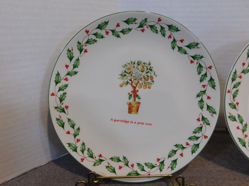 Lenox 12 Days of Christmas Set of 12 Dessert Plates New - Picture 4 of 19