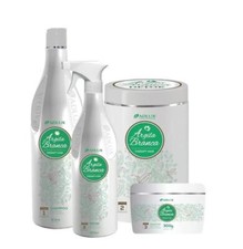 White Clay Hair Therapy Reconstruction Revitalizing Hydration Kit 4 Itens - Adlu
