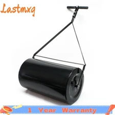 24in Metal Push/Tow Poly Lawn Roller Garden Lawn Roller Sod Drum 16 Gallon