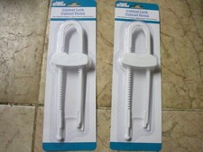 New  2 PK Cabinet Lock No Hardware Needed Easy Child Proofing Solution