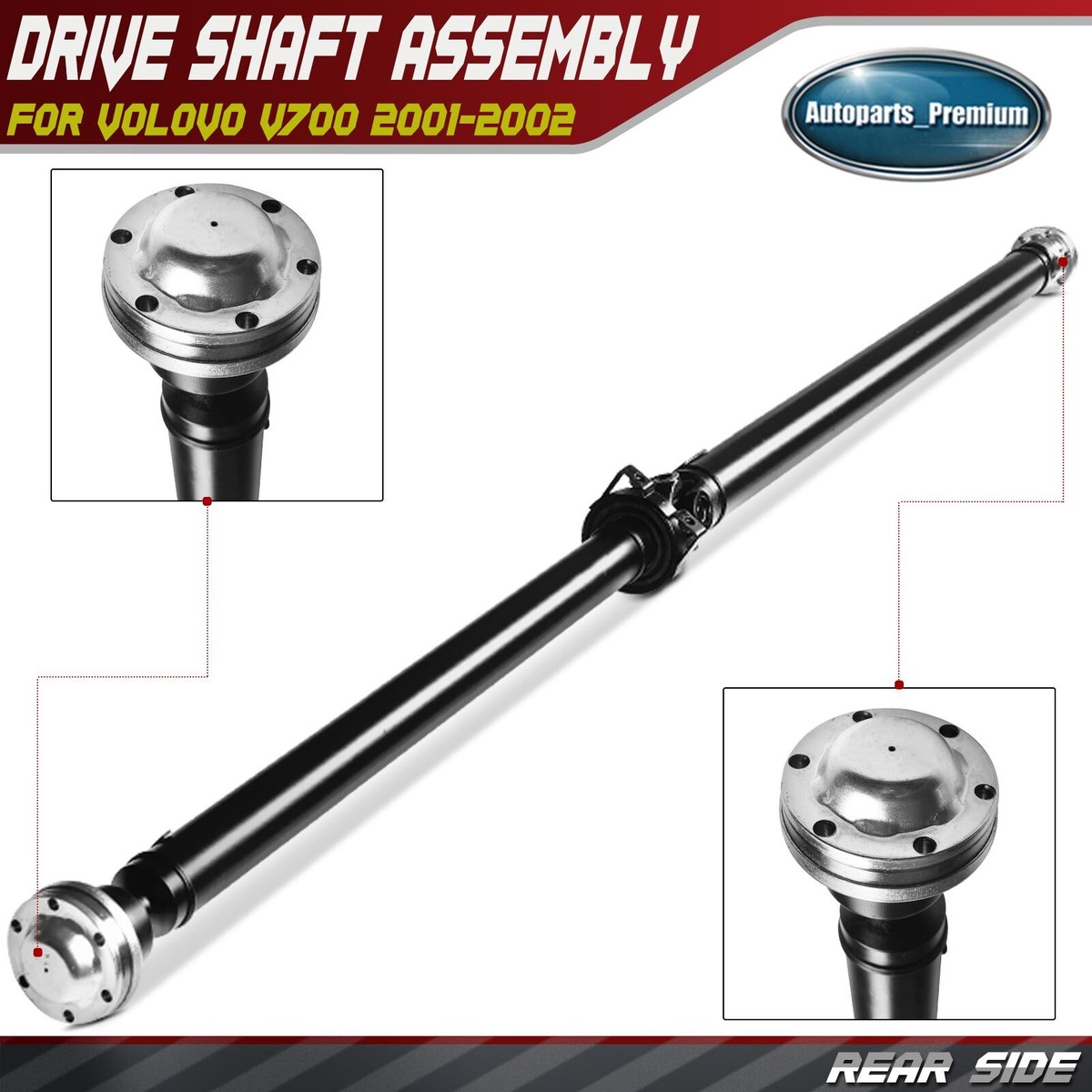 Rear Driveshaft Prop Shaft Assembly for Volvo V70 2001 2002 AWD
