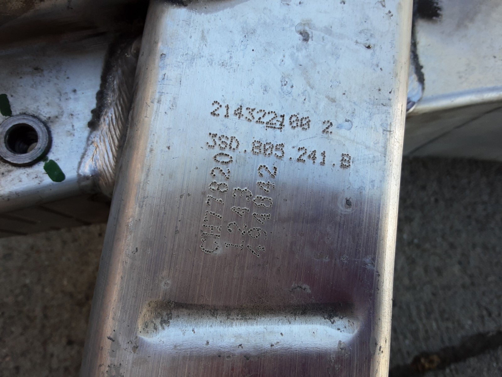 BENTLEY GT GTC REINFORCEMENT FRONT 2019 2020 2021 2022 3SD805241B OEM