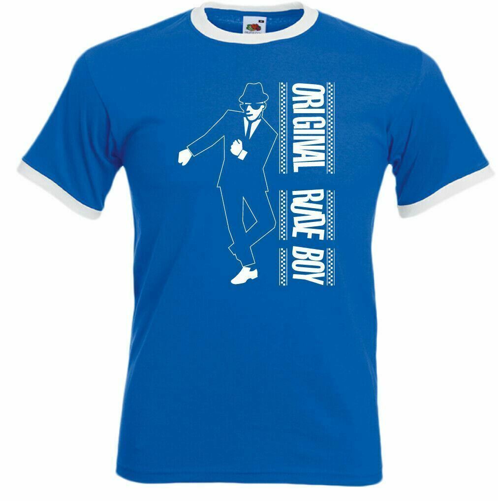 2 Tone T-Shirt Mens Original Rude Boy Two tone 2Tone Unisex Ringer | eBay