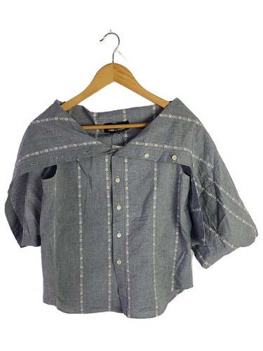 tricot COMME des GARCONS deconstructed Short sleeve blouse M Cotton Indigo Japan