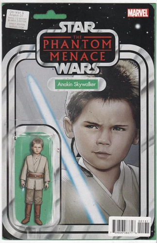 STAR WARS OBI-WAN & ANAKIN #1G  JTC ACTION FIGURE VARIANT  NM  2016