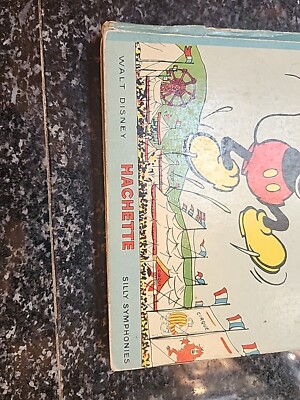 1934 Mickey Mouse Hop-la Pop Up Book Walt DISNEY Silly Symphonies