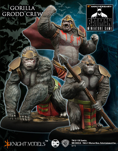 Модели рыцарей Batman Central City 35mm Gorilla Grodd Crew Pack KST35DC131