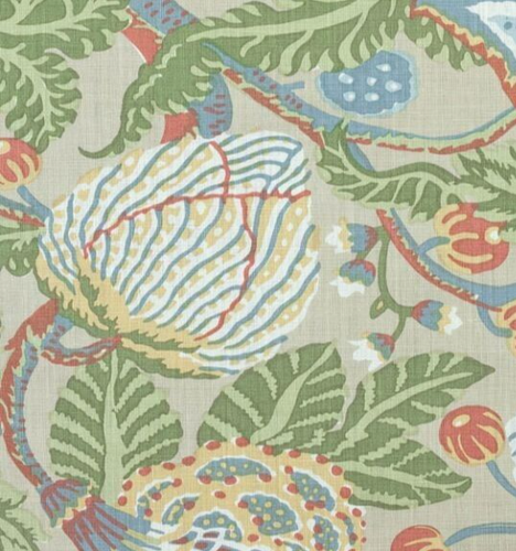 THIBAUT CURTAIN FABRIC DESIGN Mitford 2 METRE BEIGE 100% LINEN PARAMOUNT COLL - Picture 4 of 10