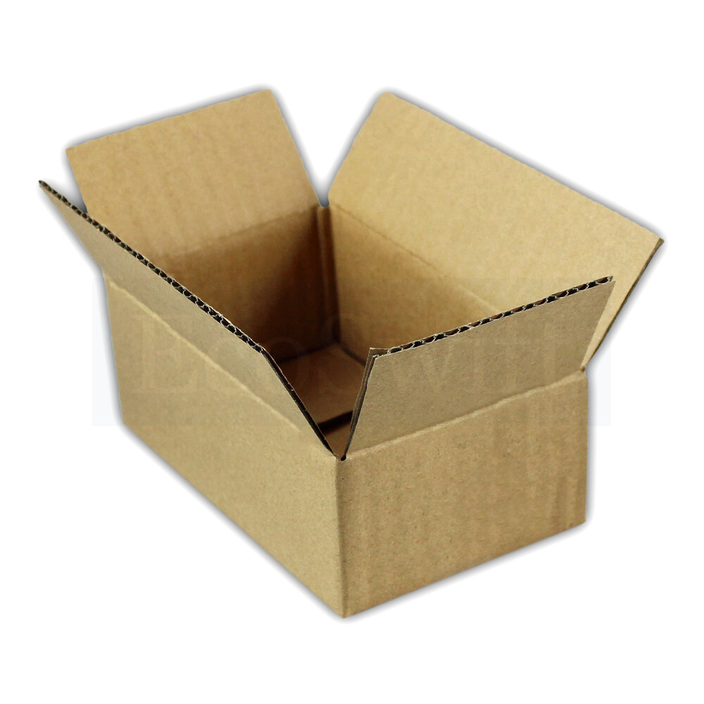 Bulk Pack Of 75 Small Shipping Boxes – 6x4x4 Inches – Corrugated Cardboard For Packing & Moving