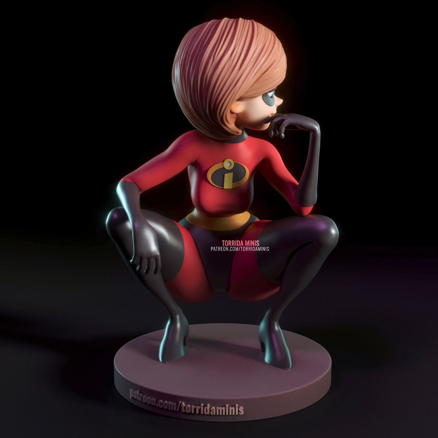 "ELASTIGIRL" The Incredibles Pin/up Display Model UNPAINTED/UNASSEMBLED