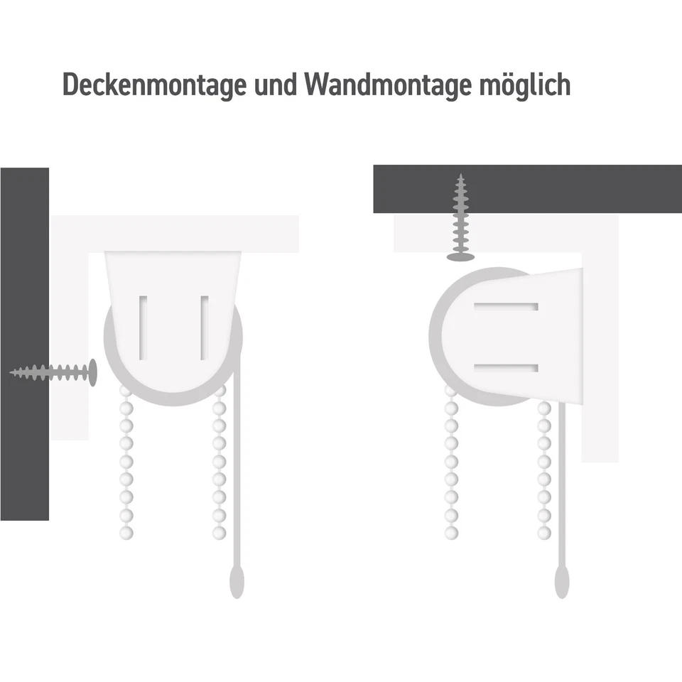 Halb-Kassetten Duschrollo Duschvorhang Dusche Rollo Seilzug Badewannen-vorhang - Bild 3 von 4