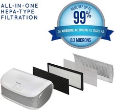 HoMedics ‎AP-DT10WT-GB Hepa Filtration 3-Speed Desktop Air Purifier