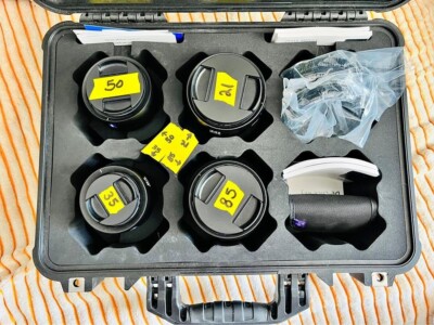 Zeiss Milvus Lens Kit (21,35,50,85) Nikon Mount w/ Metabones Sony E Adapter