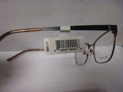 XRHE62S-C1 576336313 Black Brown Womens Square Full Rim  display picture 3