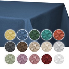 Tovaglia 130x160 CM Angolare Rivestito Struttura Lino Acqua Repellente