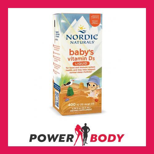 Nordic Naturals - Baby's Vitamin D3, 400 IU - 22.5 ml.