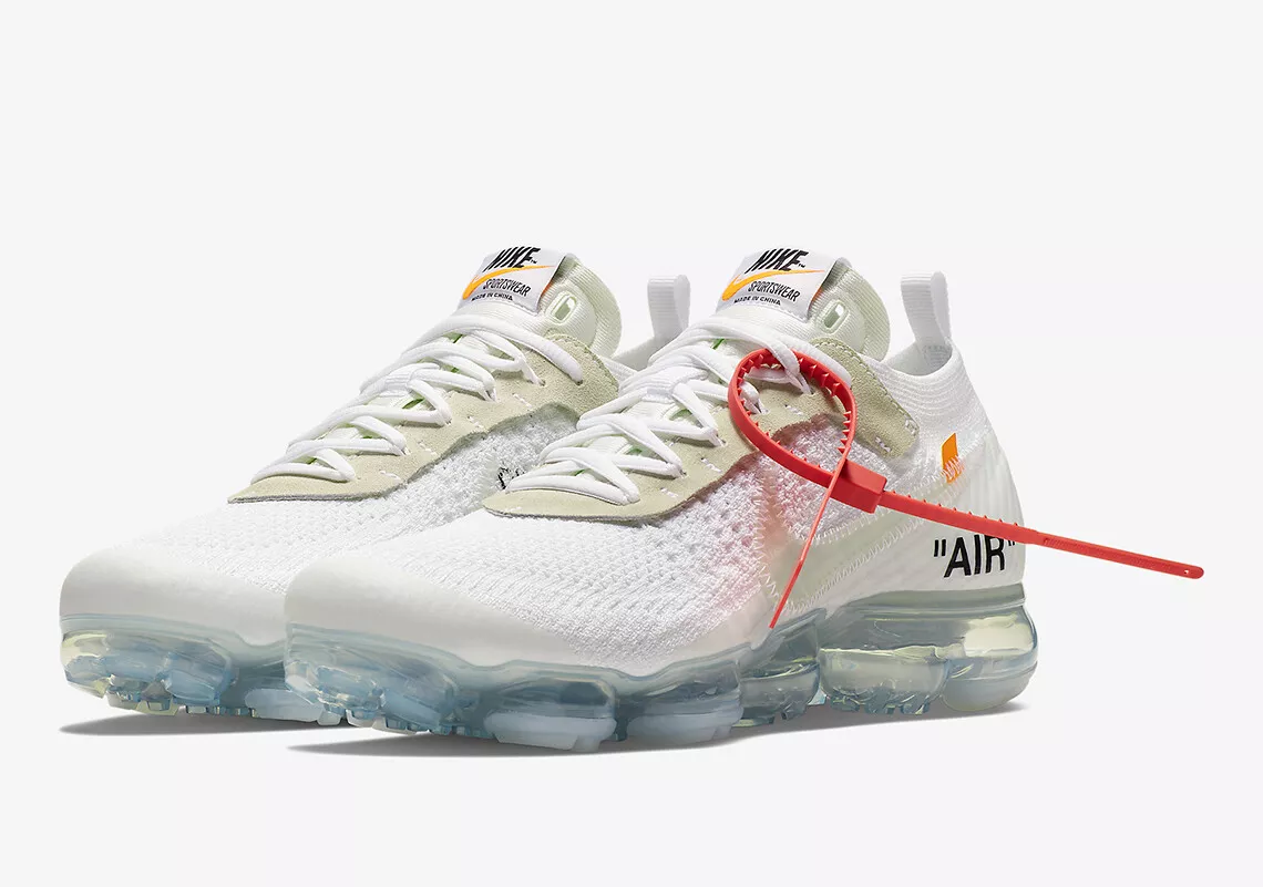 Men&#039;s Nike x Off-White Vapormax White Sz 13 AA3831-100 extra blue laces | eBay