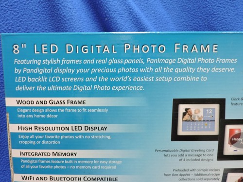 Panimage 8" Led Digital Photo Frame - Picture 6 of 12