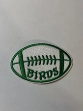 Football with birds ( Eagles ) embroidered iron on patch
