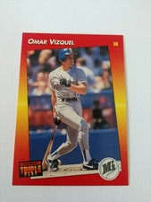 1992 (MARINERS) Triple Play #137 Omar Vizquel Seattle