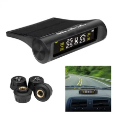 4 ES Solar LCD Wireless Car TPMS Tire Plessure Monitoring System