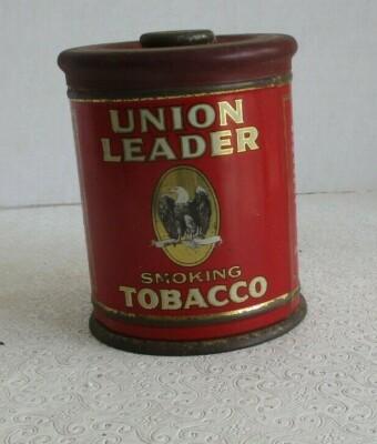 union leader tobacco tin Vintage Union Leader Tobacco Tin w Eagle