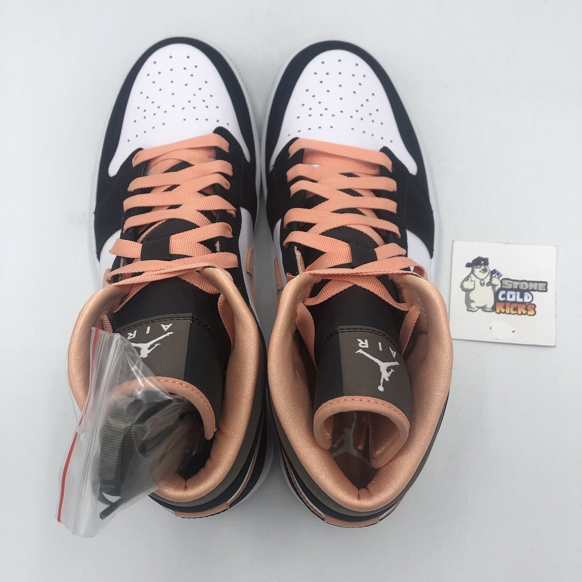 Size 9.5 - Air Jordan 1 SE Mid Peach Mocha W for sale online