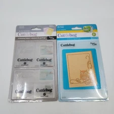 Cuttlebug Sizzix Embossing Folders Owl Flourish Animals Butterfly Frog NIP
