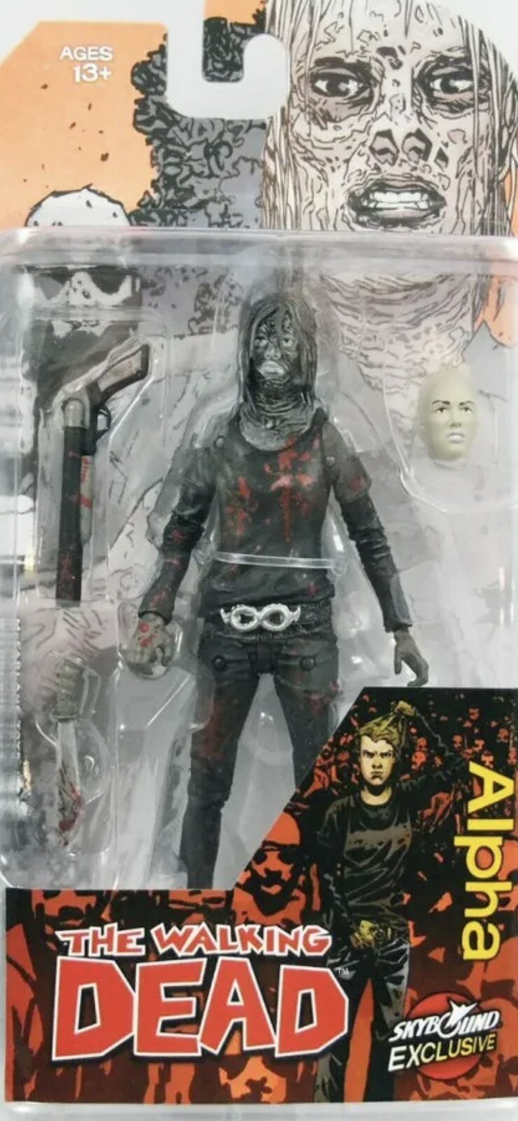 The Walking Dead Alpha Bloody Skybound Exclusive Age 13+ Mcfarlane NEW