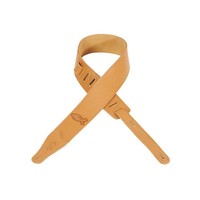 Levys Guitar Strap Mg26eecf-tan, 2.5 Leather, Embroidered Christian Fish, Tan on sale Levys Guitar Strap Mg26eecf-tan, 2.5 Leather, Embroidered Christian Fish, Tan on sale