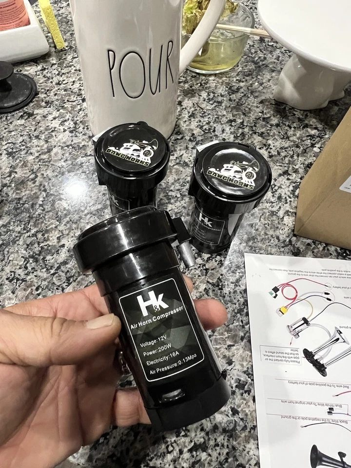 DIY kit For Cordless Impact Drill Train 2 Horn Black - Image 2 of 4