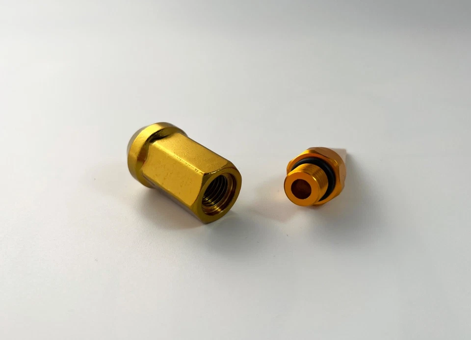 CAN AM MAVERICK X3 MAX TEXTRON WILDCAT XX 3.18'' 2-PC SPIKE LUG NUT M12X1.5 GOLD - Image 3 of 4