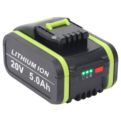 Für WORX 20V MAX WA3760 5.0Ah Lithium Akku Pack 20 Volt WA3520 WA3525 WA3575