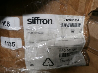 100x Siffron Heavy Duty FB-10 FastBack Scanning Hooks Galvanized 10