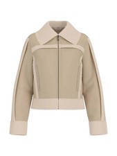 GUESS Giubbino Donna GJ FAUX SHEARLING JKT W5BL13 W1862 A117 SAFARI TAN