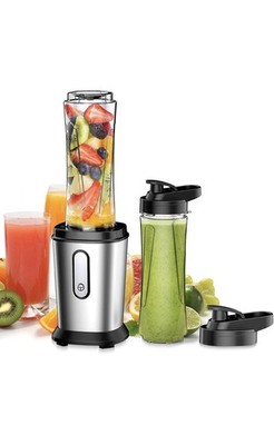 Mixer 500W Standmixer Smoothie maker 2x600ml Flaschen 