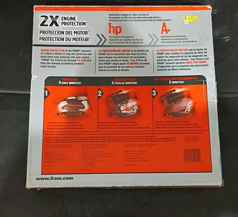 Marco de filtro de aire CA136 Foto 2 de 2