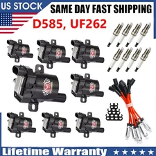 Heavy Duty Ignition Coil & Spark Plug & Wire Set For Chevrolet Tahoe V8 UF262 US
