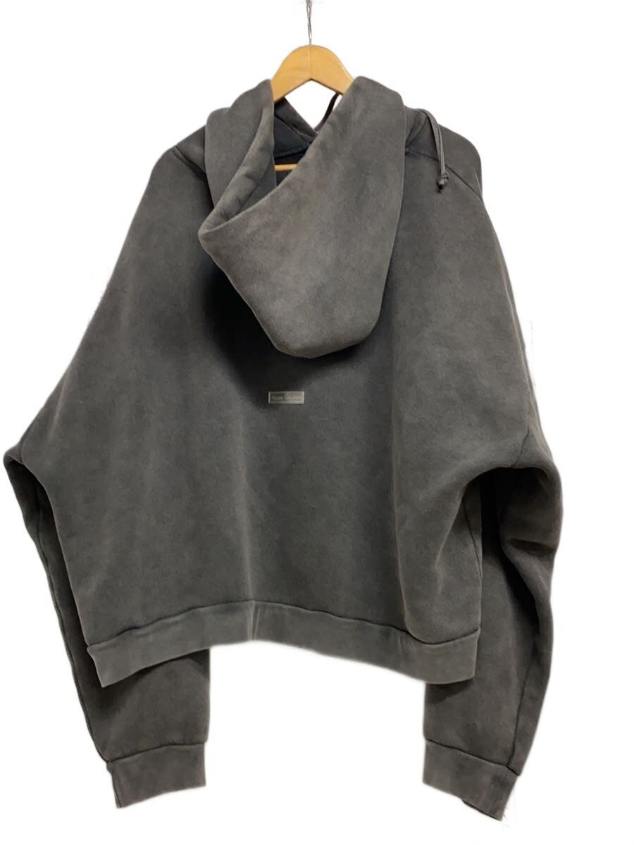 Acne Studios M Gray Cotton Hooded Sweatshirt Parka image 2
