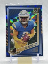 2025 Panini Donruss The Rookies Color Match Tre Harris RC Blue Foil