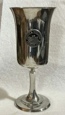 Vintage ELMIRA COLLEGE Universal Pewter Chalice Wine Cup