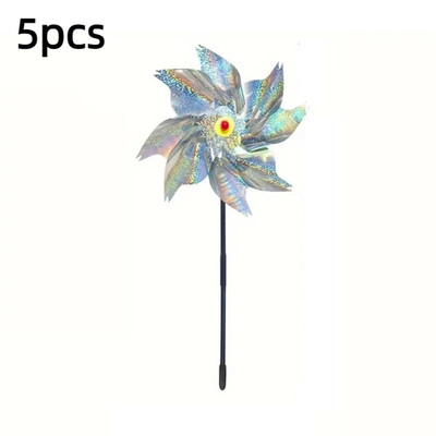 5PCS Bird Repeller Reflective Windmill Bird Repellent anti Birds Windmill Spinne