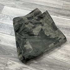 Timberland Boys L 14/16 Camo Athletic Shorts Green Mesh Lined Casual