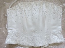 Lucy Lin Wedding Dress Gown Separate Bridal Corset Bodice Top Ivory One Size All