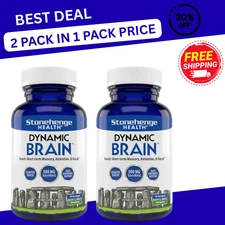 Dynamic Brain Supplement 60 Capsules–Memory Focus Clarity-Pack of 2, EXP 09/2027