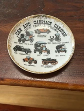 Virginia Luray Caverns Car & Carriage Museum Souvenir Plate Vintage Ford Buick
