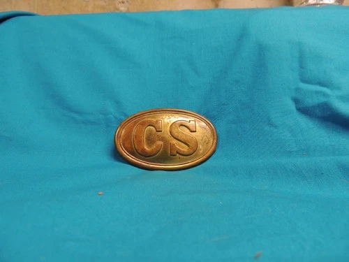 Civil War CS Oval Belt Buckles